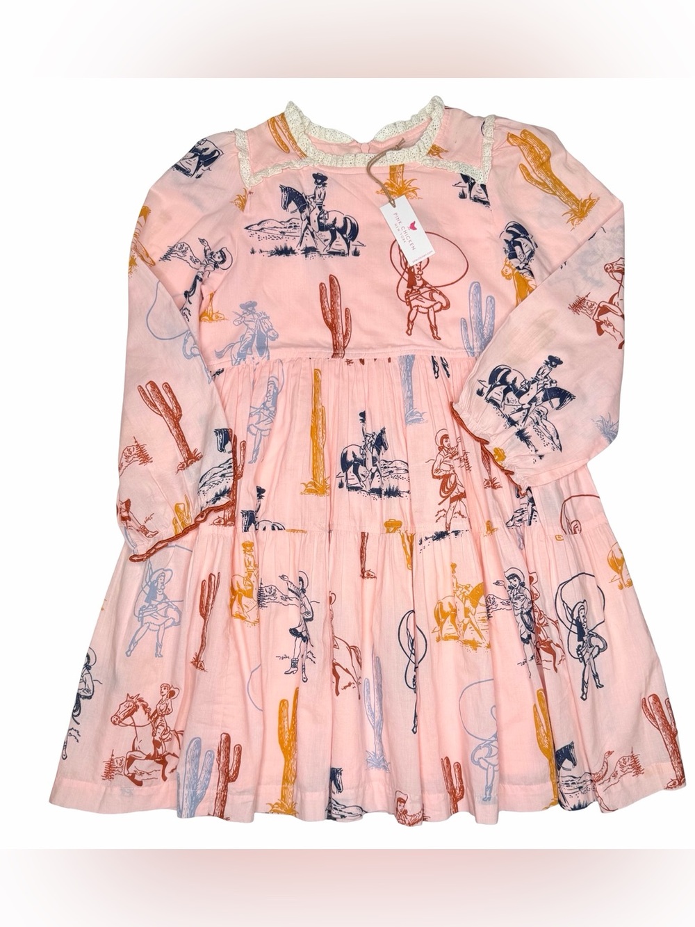 Pink Chicken Cowgirl Dress